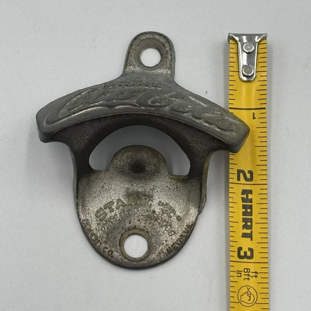 Vintage Drink‎ Coca Cola Coke Metal Wall Bottle Opener Starr X Brown Co USA